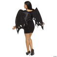 thumbnail image 1 of Fun World FW96924BK Ailes Noires et Satinées pour Costume Adulte, 1 of 1