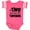 Football Pink and White, variant on Inktastic I'm Two Awesome for Words 2nd birthday Boys or Girls Baby Bodysuit