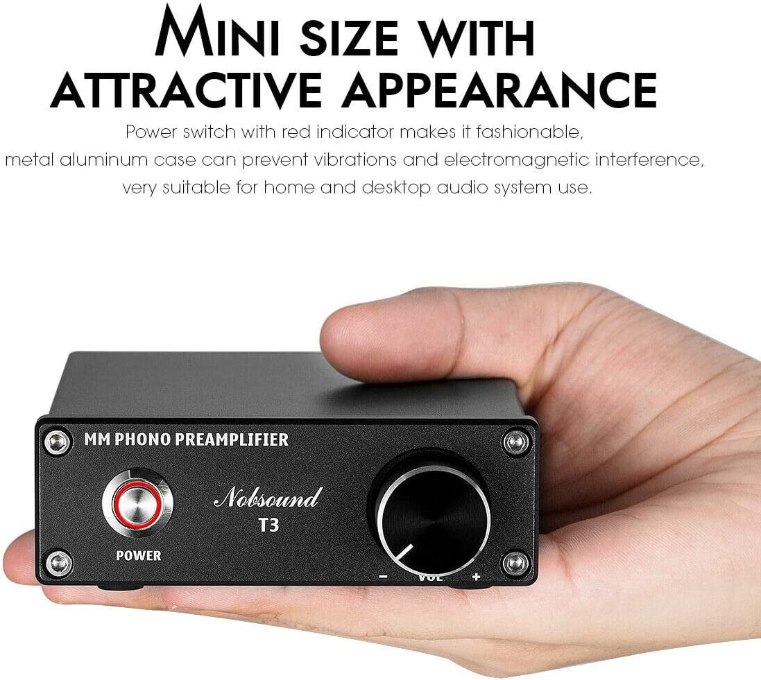 Buy LWLIUANG MM Phono Preamplifier, HiFi Turntable Preamp for Home
