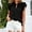 Black, variant on Womens Tops , Tiered Ruffle Sleeve Tops for Women String Tie Neck Tunic Tops Casual Loose Fit Flowy Shirts Peplum Tops for Women ,