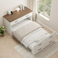 thumbnail image 4 of Murphy Bed with Mattress Included,33x76 Inches Twin Size Hideaway Bed with 2 large drawers,Easy Pull Out and Folding,2 in 1 Small Fold up Space Saving WallBed, 4 of 8