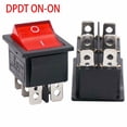 thumbnail image 3 of Interrupteur à Bascule DPDT avec Lampe Néon Rouge KCD2 16A/250VAC, 3 of 4