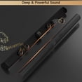 thumbnail image 3 of VIPQV  Sound Bar for Smart TV, 2CH Detachable TV Sound Bar with Subwoofer, Bluetooth/AUX/Opyical/USB Connection,2-in-1 Home Theater Surround Sound, 3 of 11