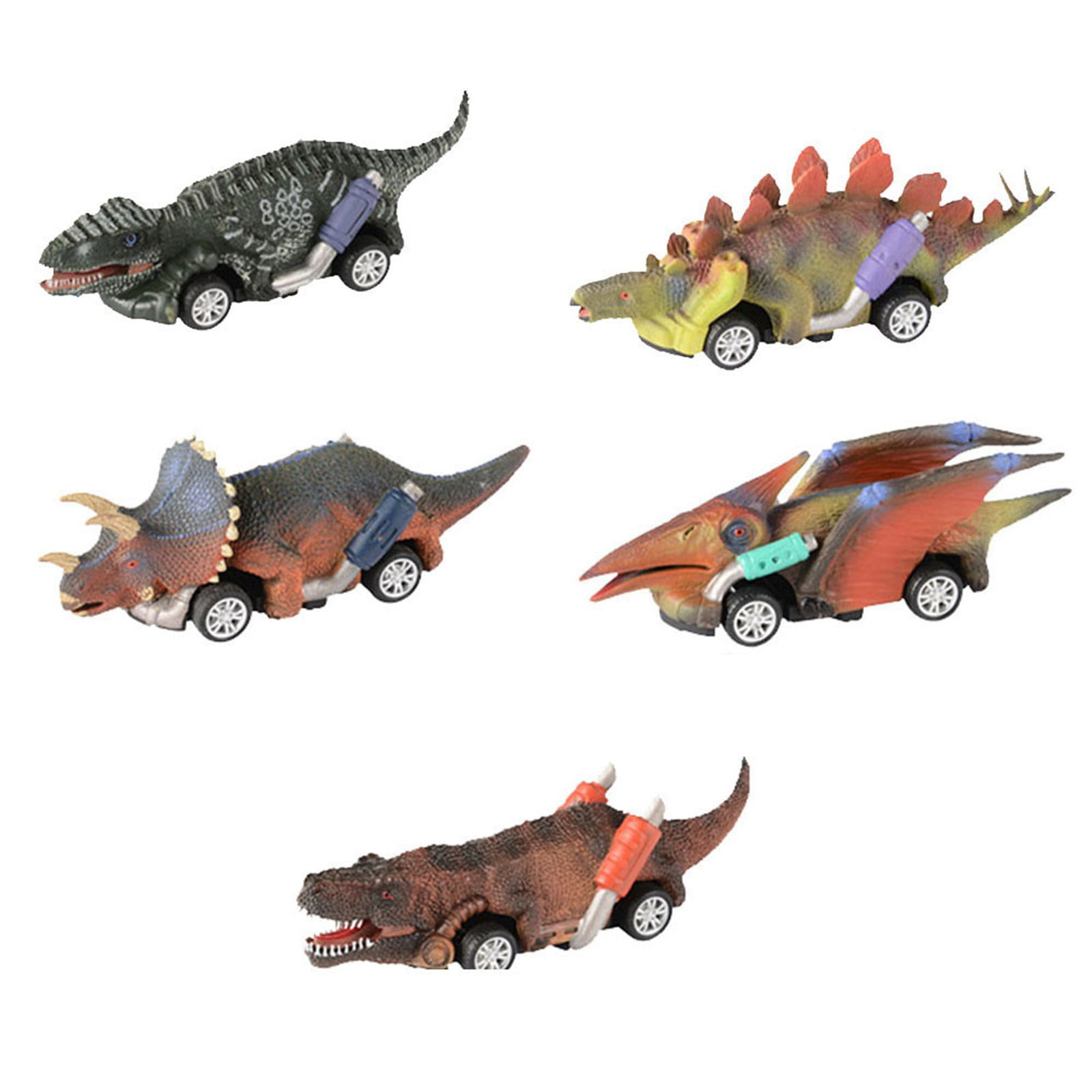 Kids Novelty Toys Pull Back Vehicles Go Car Toy Play Set Dinosaur Truck Car Educational Dino Automatic Play Vehicles Toy 2PCS 2PCS-A