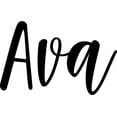 thumbnail image 4 of Vinyl Wall Art Decal Girls Custom Name - ’AVA’ Custom Text Name - 12" x 23" - Girls Bedroom Vinyl Wall Decals - Cute Wall Art Decals for Baby Girl Nursery Room Decor (12" x 23"; Black Cursive), 4 of 5
