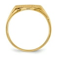 thumbnail image 2 of 14K Yellow Gold Ring Band Signet 8.5x11.5mm Open Back, Size 9, 2 of 5