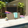 thumbnail image 2 of Cosco Outdoor Patio Deck Storage Box, Extra Large, 180 Gallons, Tan, 2 of 6