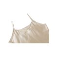 thumbnail image 4 of INSPIRE CHIC Women's Satin Slips Ruffles Hem Spaghetti Strap Plus Size Silky Camisole Nightgown Dress 3XL Champagne Color, 4 of 6