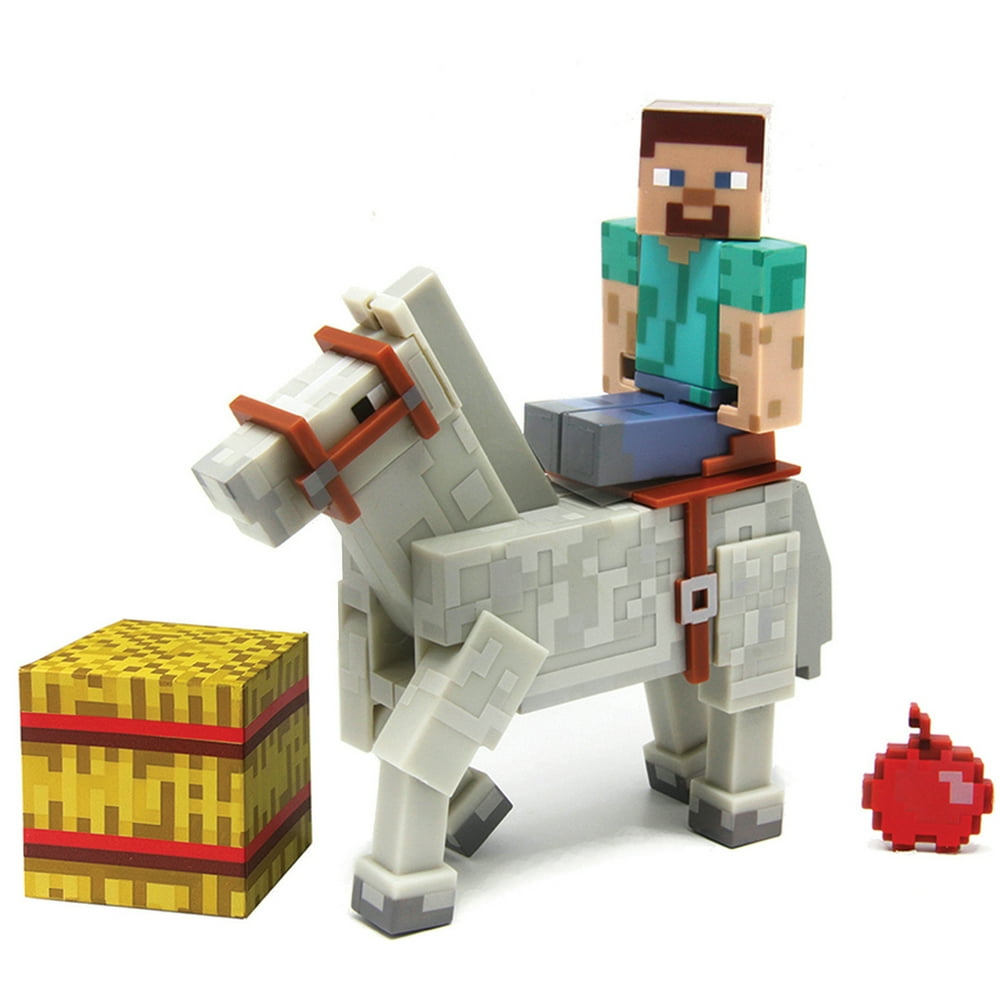 Minecraft Steve with Horse Action Figure