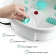 Belmint Foot Spa Massager with Heat & Bubbles Vibration, Anti Slip Rubber Feet, Massage Rollers