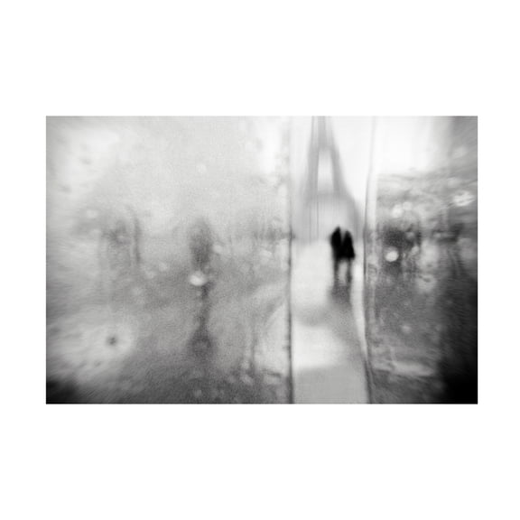 Canvas Wall Art - Eric Drigny 'Love Story In Paris' Wall Art for Living Room, Bedroom, or Office D?cor by Trademark Fine Art - 19 x 12 Inches