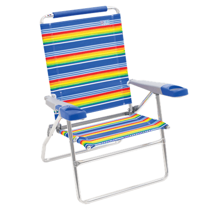 RIO Beach Chair with Deluxe Arms – Aluminum Frame and 15 inch Seat