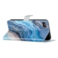 thumbnail image 6 of Wallet Case for iPhone SE 2022/2020, for iPhone 8/iPhone 7 with Colorful Painting PU Leather Magnetic Flip Cover, Soft TPU Shockproof Card Slots Holder Kickstand Protective Case,Blue Marble, 6 of 8