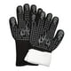 thumbnail image 2 of Guantes para barbacoa resistentes al calor (1472  degreeF). Cocinar alimentos calientes en el horno. gris, 2 of 9