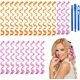 thumbnail image 1 of ER 24 Rulos para el Cabello (45 cm), Rizos con Ondas Mágicas para el Cabello, Rizos en Espiral, Rulos para el Cabello sin Ondas de Calor, Kit de Peinado Mágico con Ganchos para Peinar para la Mayoría de los Tipos de Peinados Rojo Verde, 1 of 5