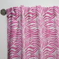 thumbnail image 3 of Designart 'Glamour Zebra Animal Pink Pattern' Mid-Century Modern Curtain Panel, 3 of 5