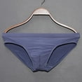 thumbnail image 3 of Men Sexy Briefs Bikini Solid Color Low Waist Underpants Comfort Soft Close Fitting Mini Panties, 3 of 3