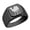 Black, variant on Kangaroo Stainless Steel Signet Ring