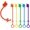 USB-C - (6) Multi Color, variant on General HDMI Caps for Cables and Cords, Dust and Oxidation Protection, Portable Travel Projector Adapter Cover, Black, 5-Pack