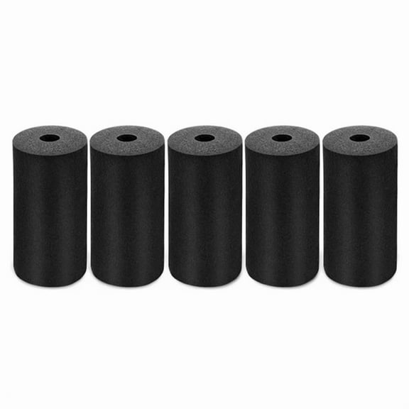6 Inch Spare Roller Wheel for Glue Applicator Sponge Roller Replacement Set 5 Pack Suitable for PVC Latex Wood,5 x Spare Roller Wheel,Black