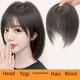 thumbnail image 1 of Peluca de mujer con flequillo de aire 3D, pieza de peluca de simulación de cabello, bloque de reemplazo de cabeza, aumenta la cantidad para cubrir el cabello blanco, 1 of 5