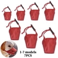 thumbnail image 1 of CHOK 7-Pack Set Dog Muzzle - Adjustable Quick Fit pet Muzzle Prevent from Biting Barking and Chewing for Small Medium Large Dogs  Black, 1 of 18