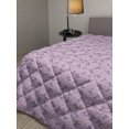 thumbnail image 2 of Rabbit Down Alternative Comforter, Illustration of Repetitive Bunnies of Colorful Floral Head Accessories, Microfiber Quilt for All Season, 5 Sizes, Mauve and Multicolor, by Ambesonne, 2 of 3