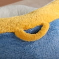 thumbnail image 6 of PAPROOS Oversized Bean Bag Chair for Adults, Plush Faux Fur Bean Bag Sofa Chair with Back Support, Foam Filled Lounge Chair, No Assembly, Blue, for Bedroom, Living Room, Dorm, 6 of 12
