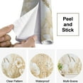 thumbnail image 4 of Peel and Stick Wallpaper Canvas Beige Flower Watercolor Flower Honey Wheat Yellow Delicate Flowers Modern Art Wall Mural Decor Self Adhesive and Removable 69in x 98in, 4 of 6
