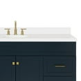 thumbnail image 2 of Ariel Hamlet 67 Inch Single Oval Sink Vanity With White Quartz Countertop W/ 1.5 Edge In Midnight Blue, 2 of 11