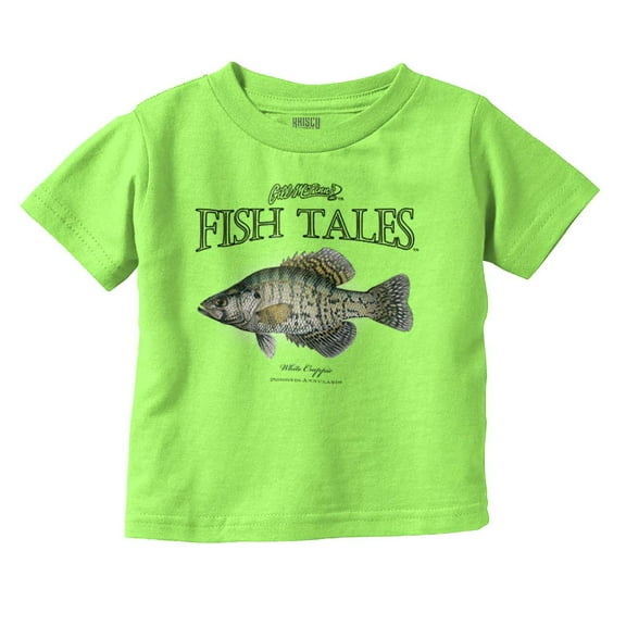 Gill McFinn Crappie Fish Fishing Toddler Boy Girl T Shirt Infant Toddler Brisco Brands 12M