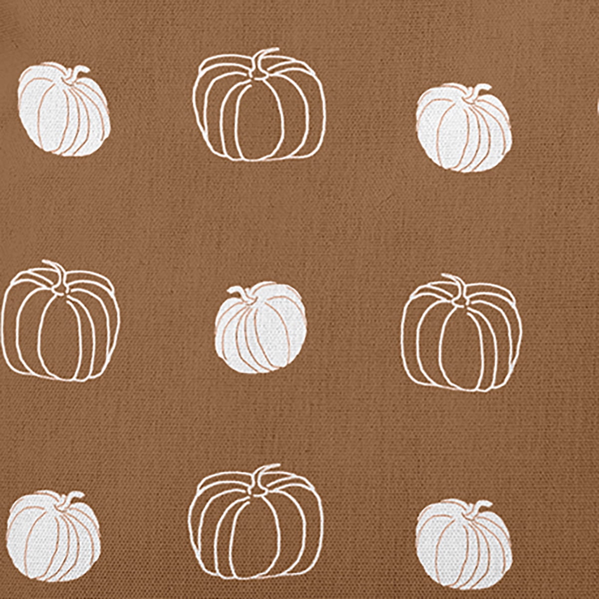 18" x 18" Simply Daisy Pumpkin Pattern Polyester Accent Pillow, Golden Bear Qty 1