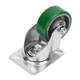 thumbnail image 4 of Rueda giratoria de 4 Uds. De 3 pulgadas, rueda de goma PU con capucha y placa superior resistente, 4 of 8