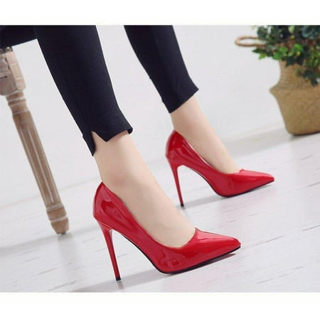 

Women s professional high heels New Large Size Women s Shoes Fashion Professional High Heels Shallow Mouth Comfortable Work Single Shoes