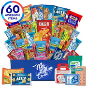 My College Crate Large Ultimate Snack Care Package for College Students - Variety Assortment of Cookies, Chips & Candies - 50 Snacks   4 Personal Care Items - The Original College Survival Kit