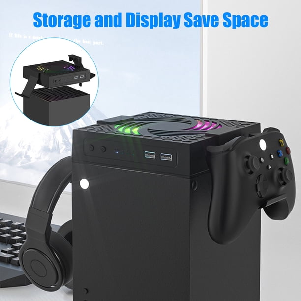 USB Cooling Fan for Xbox Series X Game Console Adjustable RGB Low Noise Cooler USB Cooling Fan for Xbox Series X Game Console Adjustable RGB Low Noise Cooler