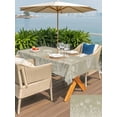 thumbnail image 5 of Outdoor Tablecloths with Umbrella Hole & Zipper, Green Brown Wildflowers 54x80 Inch Tablecloth Rectangle, Modern Floral Butterfly Plant Waterproof Table Cloth, Patio/Pool/Picnic Table Covers, 5 of 8
