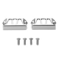 thumbnail image 4 of 2pcs Aluminum Alloy Steering Servo Protector RC Servo Protective Cover for Traxxas E Revo 1/10 RC Car Silver, 4 of 8