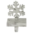 thumbnail image 2 of 7.25" Black And White Marbled Snowflake Christmas Stocking Holder, 2 of 2