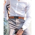 thumbnail image 6 of AWAYTR Ratchet Leather Belt for Men - Genuine Leather Black and Brown Belt for Dress Casual Pants, 6 of 8