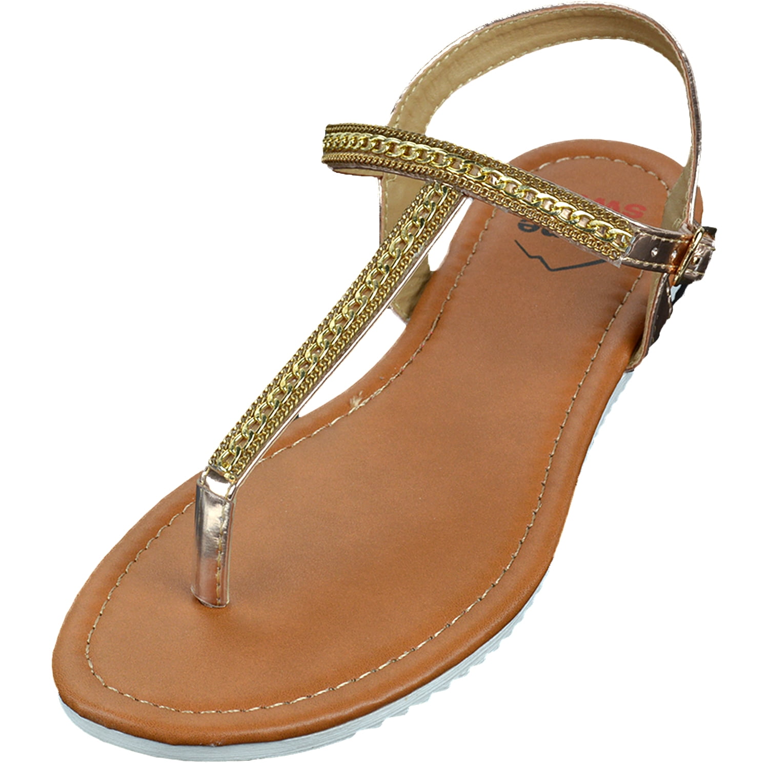 dressy gold flat sandals
