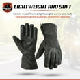 thumbnail image 6 of Daniel Smart Men's Motorbike Gloves Cold Weather Motorcycle Riding Glove Genuine Leather Black (L), 6 of 6