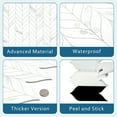 thumbnail image 3 of SUNWINGS 10-Sheet Peel and Stick Leaf Waterjet Backsplash Self Adhesive Tiles White Marble Wall Panels Stick on Backsplash for Kitchen, Bathroom, Fireplace, 3 of 7