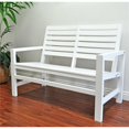 thumbnail image 1 of Shineco 4224WT Contemporary Bench, White, 1 of 1