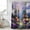 Purple, variant on Colorful Forests Shower Curtain, Waterproof Shower Curtains for Bathroom, Spring Oil Painting Flower Nature Landscape Washable Fabric Bathtub Curtain Set Bath Decor with 12 Hooks 48"x72"