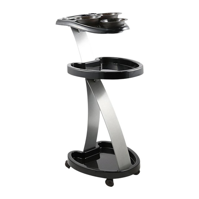 Bandeja de salón con ruedas, bandeja para peluquero, móvil, carrito de servicio, cuenco para teñir el cabello, carrito rodante, carrito de peluquería