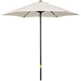thumbnail image 1 of Outsunny 6.6FT Patio Umbrella, Outdoor Parasol with 6 Ribs, Cream White, 1 of 10