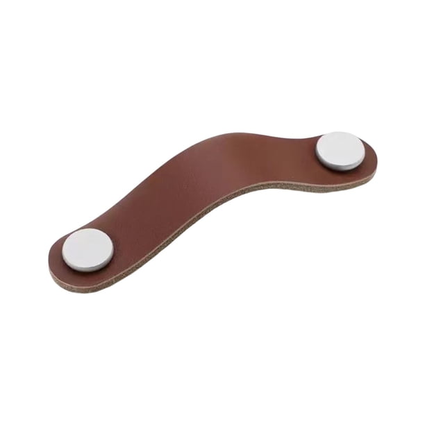 Tiradores de armario de cuero PU, tiradores decorativos, tiradores de correa de repuesto, manija para armario, baño, estantería, armario, caja de 137 cm x 25 cm x 11 cm perfecl Manijas de gabinete