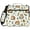 Small Hedgehogs and Leaves, variant on Zipper Binder with Shoulder Strap 2 inch 3 Ring Waterproof File Folder Organizer Bag 500 Sheet Turtles and Sea Plants Pattern