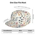thumbnail image 6 of Gaeub Watercolor Floral Flat Bill Snapback Hats Baseball Caps with Adjustable for Running Workouts and Outdoor Activities, 6 of 9